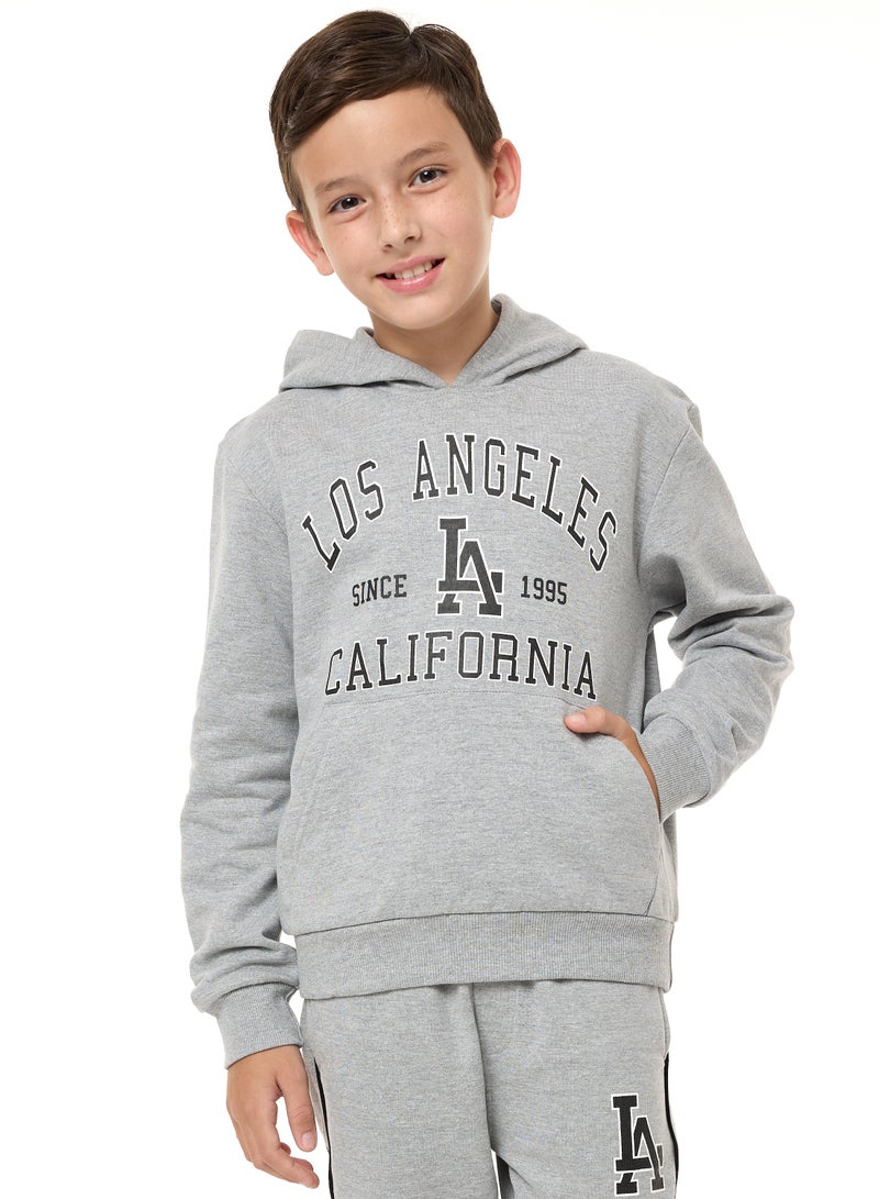 Boys' 2-Piece Hoodie and Jogger Set (8-14 yrs) Grey