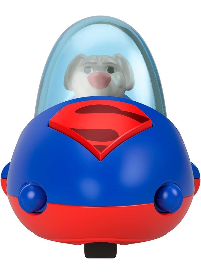 Fisher-Price DC League of Super Pets Basic Krypto Vehicle, Baby Toy, 36 Months and Up