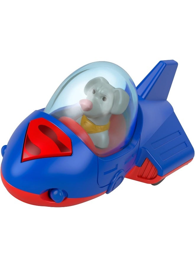 Fisher-Price DC League of Super Pets Basic Krypto Vehicle, Baby Toy, 36 Months and Up