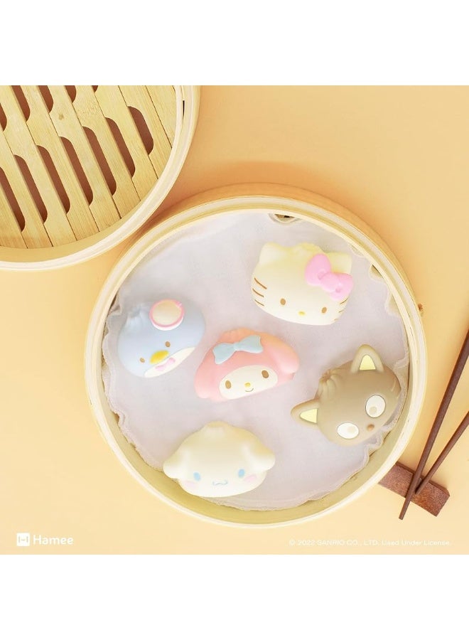 Hamee Sanrio Hello Kitty and Friends Cute Water Filled Surprise Capsule Squishy Toy [Steamed Bun] [Birthday Gift Bag, Party Favor, Gift Basket Filler, Stress Relief] â€“ 1 Pc. (Mystery â€“ Blind Capsule)