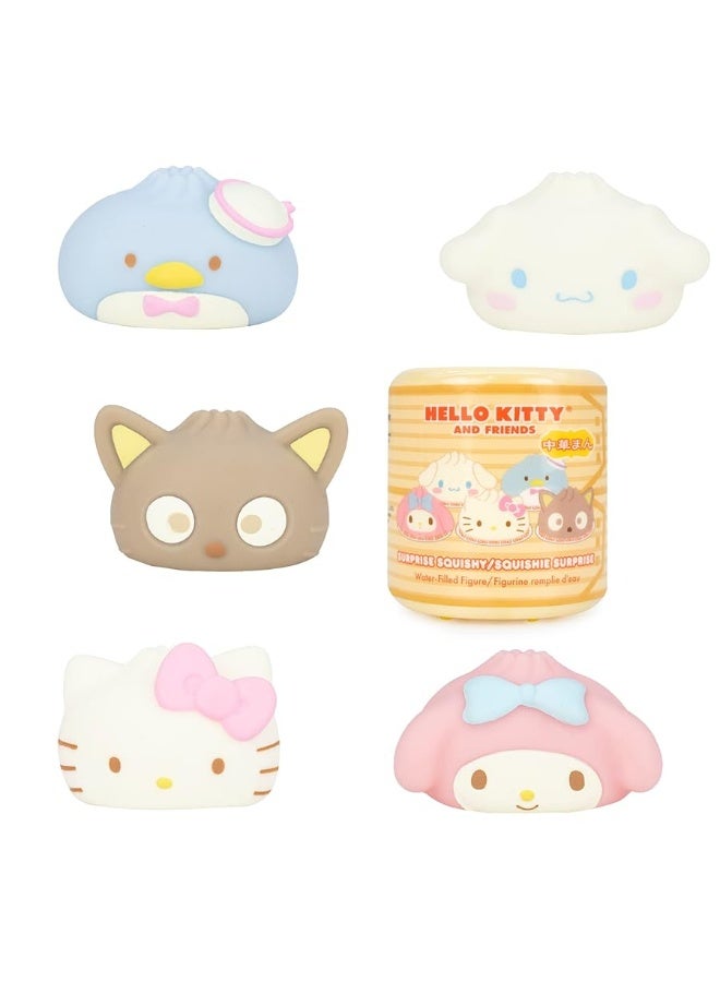 Hamee Sanrio Hello Kitty and Friends Cute Water Filled Surprise Capsule Squishy Toy [Steamed Bun] [Birthday Gift Bag, Party Favor, Gift Basket Filler, Stress Relief] â€“ 1 Pc. (Mystery â€“ Blind Capsule)