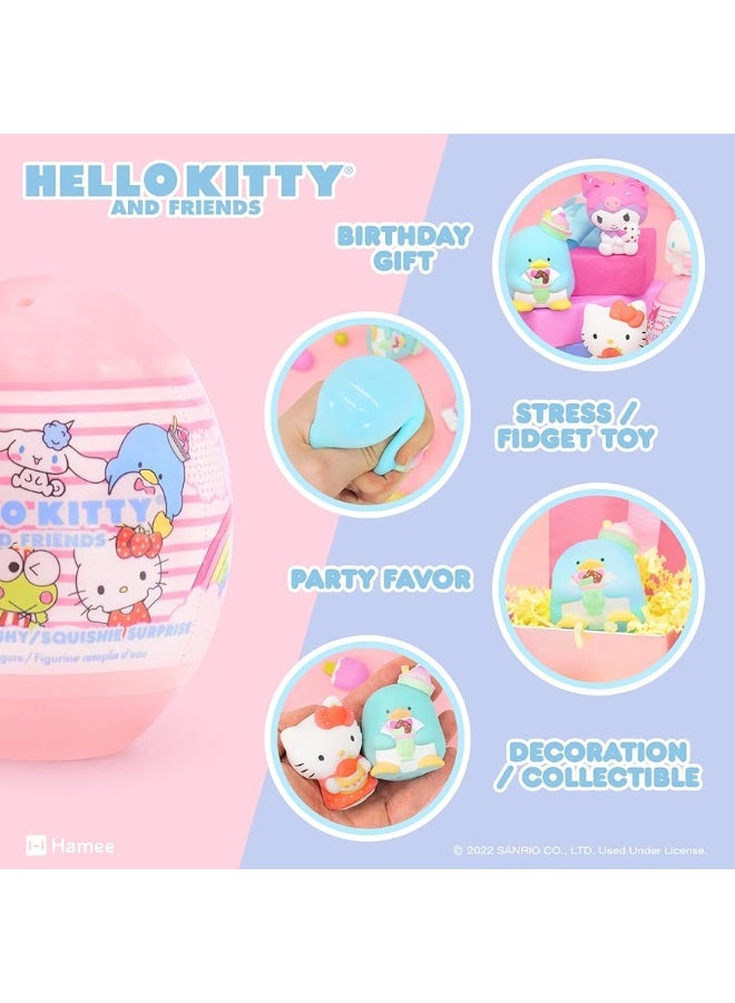 Hamee Sanrio Hello Kitty and Friends Cute Water Filled Surprise Capsule Squishy Toy [Series 2] [Birthday Gift Bag, Party Favor, Gift Basket Filler, Stress Relief Toy] â€“ 1 Pc. (Mystery â€“ Blind Capsule)