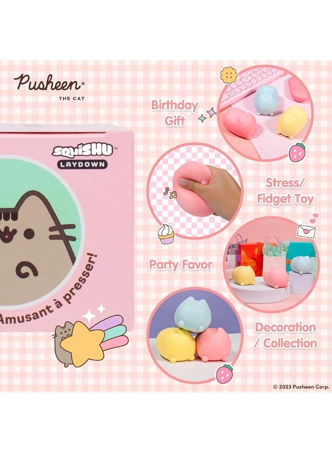 Hamee SquiSHU Pusheen The Cat Pull Stretchy Dough Fidget Squishy Sensory Toy  Soft Squeeze Ball Calming Soothing and Relaxing Gift for Kids Adults  1 Pc Mystery  Blind Box