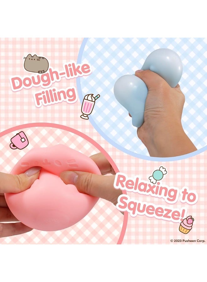 Hamee SquiSHU Pusheen The Cat Pull Stretchy Dough Fidget Squishy Sensory Toy  Soft Squeeze Ball Calming Soothing and Relaxing Gift for Kids Adults  1 Pc Mystery  Blind Box