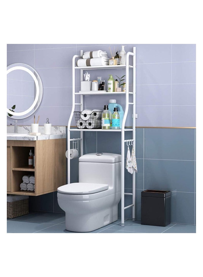 3 Shelf Bathroom Space Saver,Over The Toilet Rack,Bathroom Corner Stand Storage Organizer Accessories,The Washing Machine,Bathroom Tower Shelf