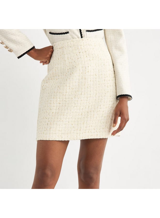 Textured Mini Skirt