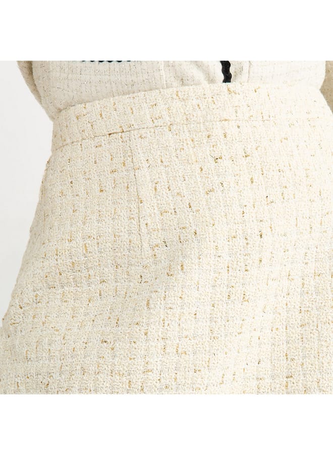 Textured Mini Skirt