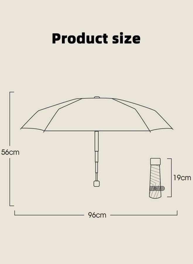 Floral Print 5-Fold Portable Anti-UV Sun Umbrella Small Compact UV Umbrella for Sun and Rain Multicolor