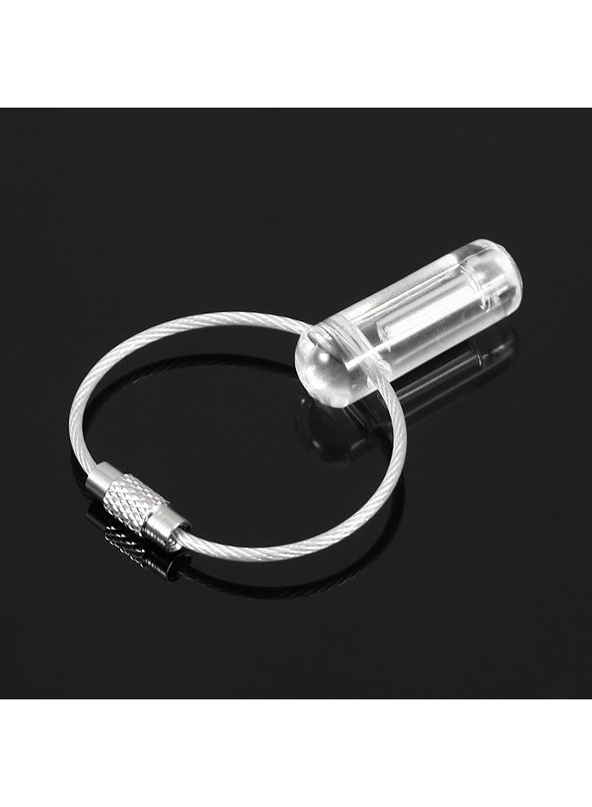 Glow In The Dark Keychain Ring Purple