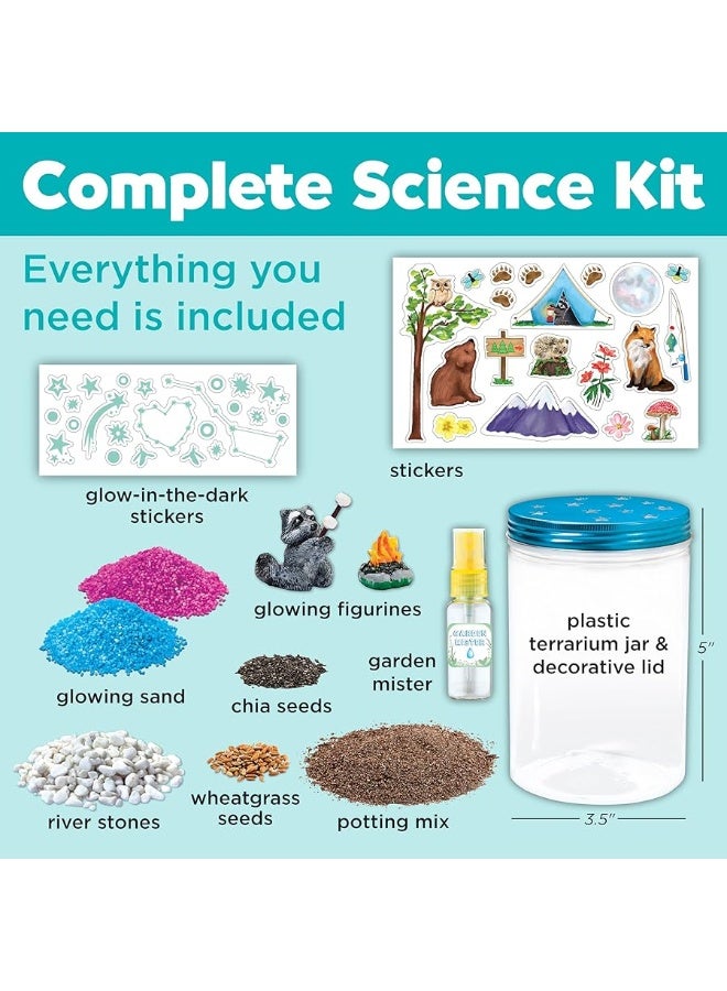 Creativity for Kids Grow 'N Glow Terrarium Kit for Kids - Educational Science Kits Ages 6-8+, Kids Gifts for Boys and Girls, Craft and STEM Projects