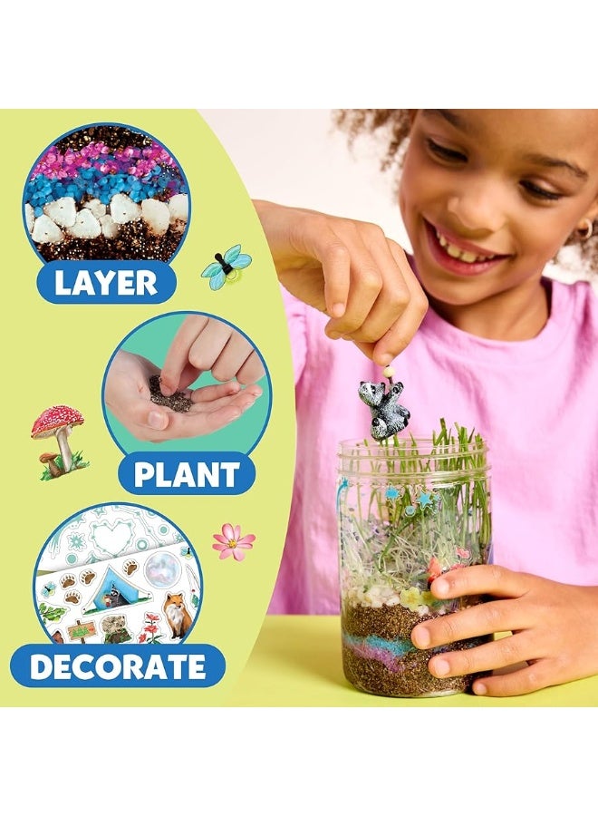 Creativity for Kids Grow 'N Glow Terrarium Kit for Kids - Educational Science Kits Ages 6-8+, Kids Gifts for Boys and Girls, Craft and STEM Projects