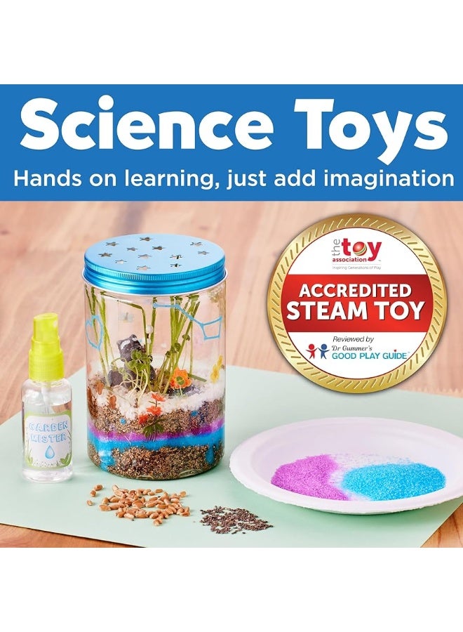 Creativity for Kids Grow 'N Glow Terrarium Kit for Kids - Educational Science Kits Ages 6-8+, Kids Gifts for Boys and Girls, Craft and STEM Projects