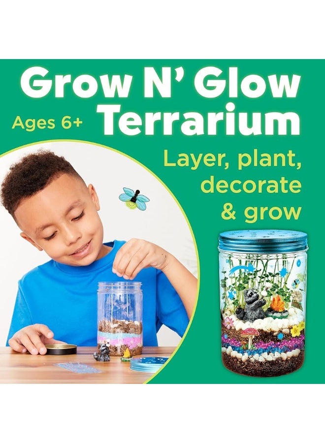 Creativity for Kids Grow 'N Glow Terrarium Kit for Kids - Educational Science Kits Ages 6-8+, Kids Gifts for Boys and Girls, Craft and STEM Projects