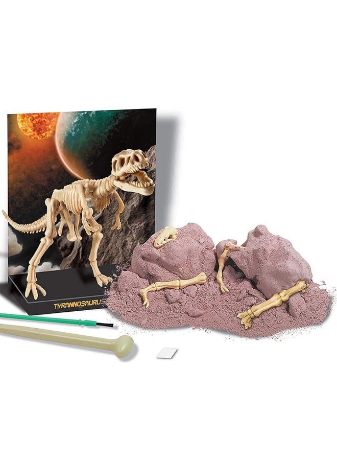 4M KidzLabs Dig A Dino Tyrannosaurus Rex, Paleontology Skeleton Fossil Dinosaur Discovery - STEM Toys Educational Gift for Kids & Teens, Girls & Boys