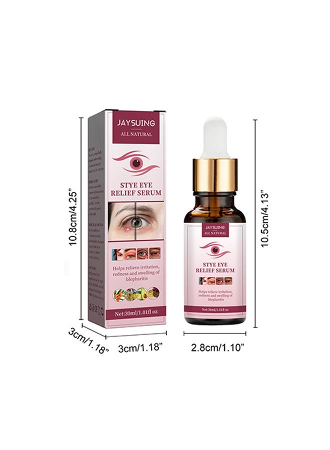 Stye Eye Relief Serum 30ml, Stye Eye Treatment, Eye Stye Remover, Chalazion Remover, Stye Eye Relief Serum for Styes Chalazion and Blepharitis Treatment, Eye Care, Mild Lash and Eye Cleanser