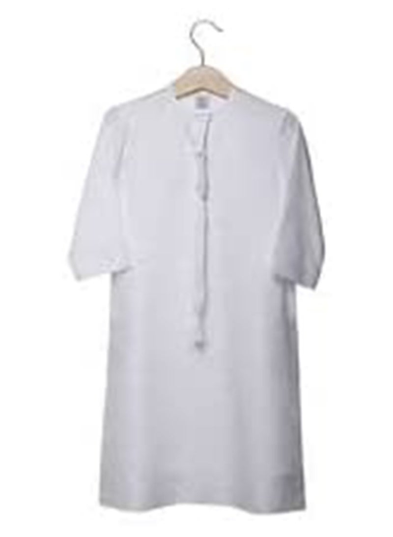 YATHREB Kids white Kandoora Thobe Arab dress Thobe, Dishdasha, Kandora Arabic Muslim Wear For Kids Islamic Muslim Praying Dressing Robe