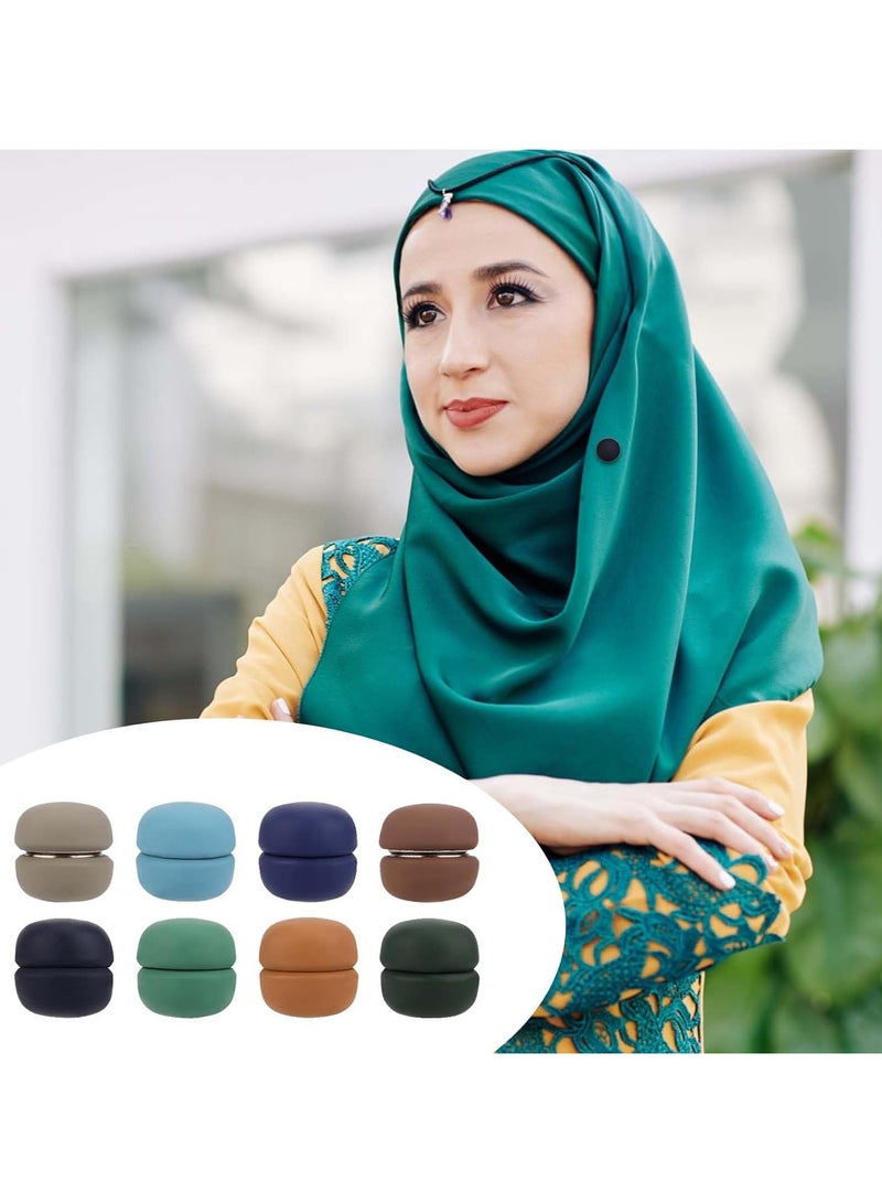 8 Pieces Hijab Magnet, Powerful Hijab Pins Multi-Purpose Buttons Hijab Pins