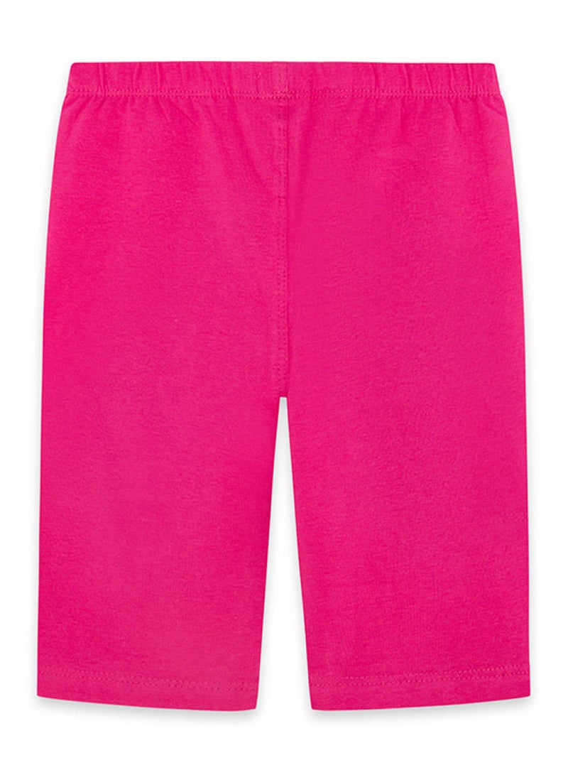 Soft and Comfortable Fuchsia Cotton Cycling Shorts for Girls