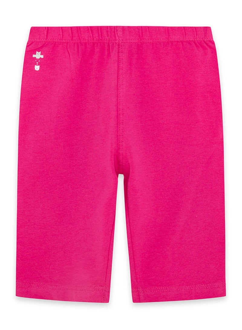 Soft and Comfortable Fuchsia Cotton Cycling Shorts for Girls