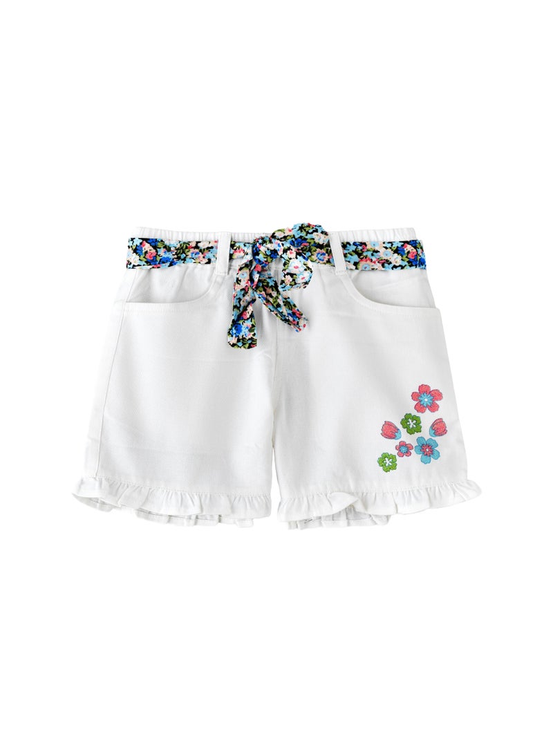 Sunshine Sprints: Girls' Soft Shorts Playful Comfort & Summer Adventures