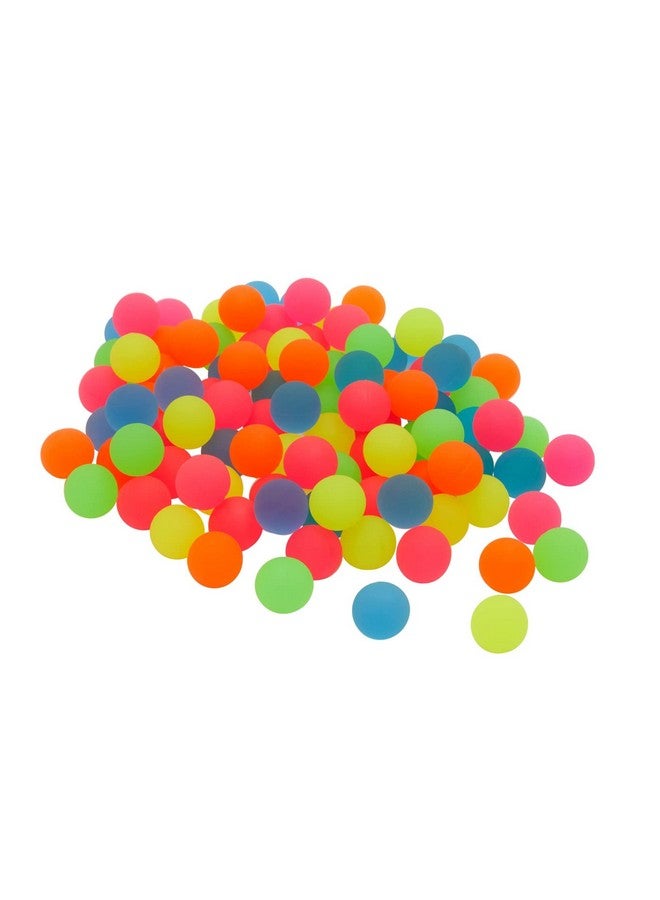 100 Pack Bouncy Balls For Kids Bulk - 1 Inch/ 25Mm Rubber Super Bounce Balls For Birthday Party Favors, Prizes, Gifts (Neon)