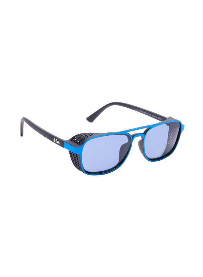 Kids' Polarized Sunglasses Black With Blue Frame Blue Lens - 48mm Lens - LCK111C02