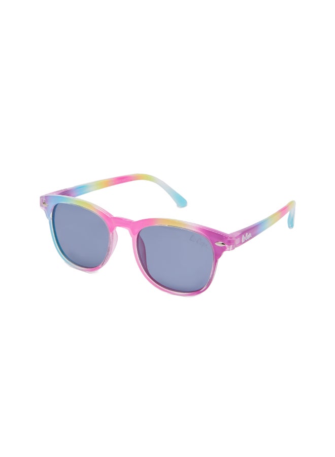 Kids' Polarized Sunglasses Rainbow Colorful Frame Blue Lens - 41mm Lens - LCK115C02