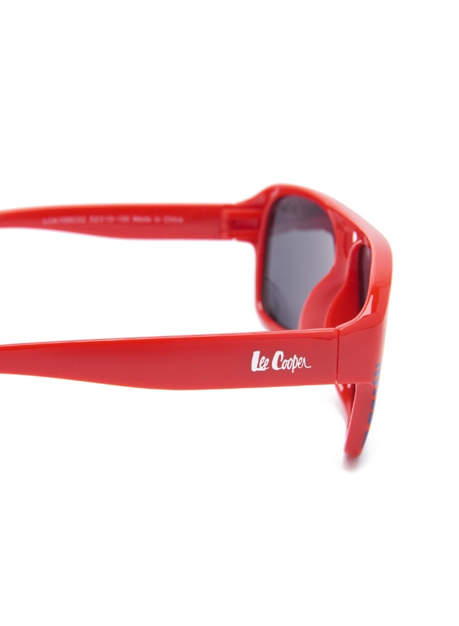 Kids' Polarized Sunglasses Red Frame Grey Lens - 52mm Lens - LCK108C02