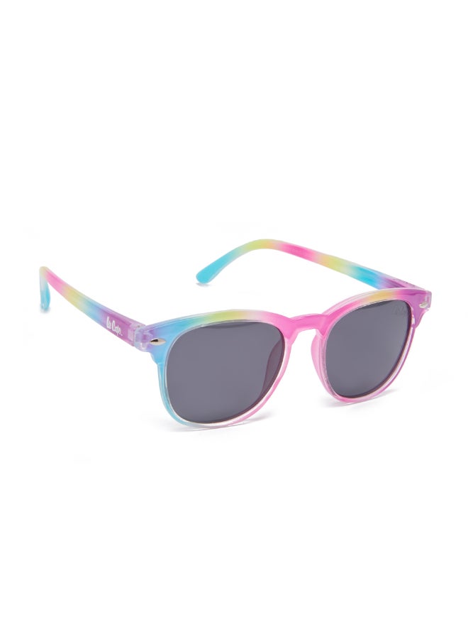 Kids' Polarized Sunglasses Rainbow Colorful Frame Grey Lens - 41mm Lens - LCK115C01