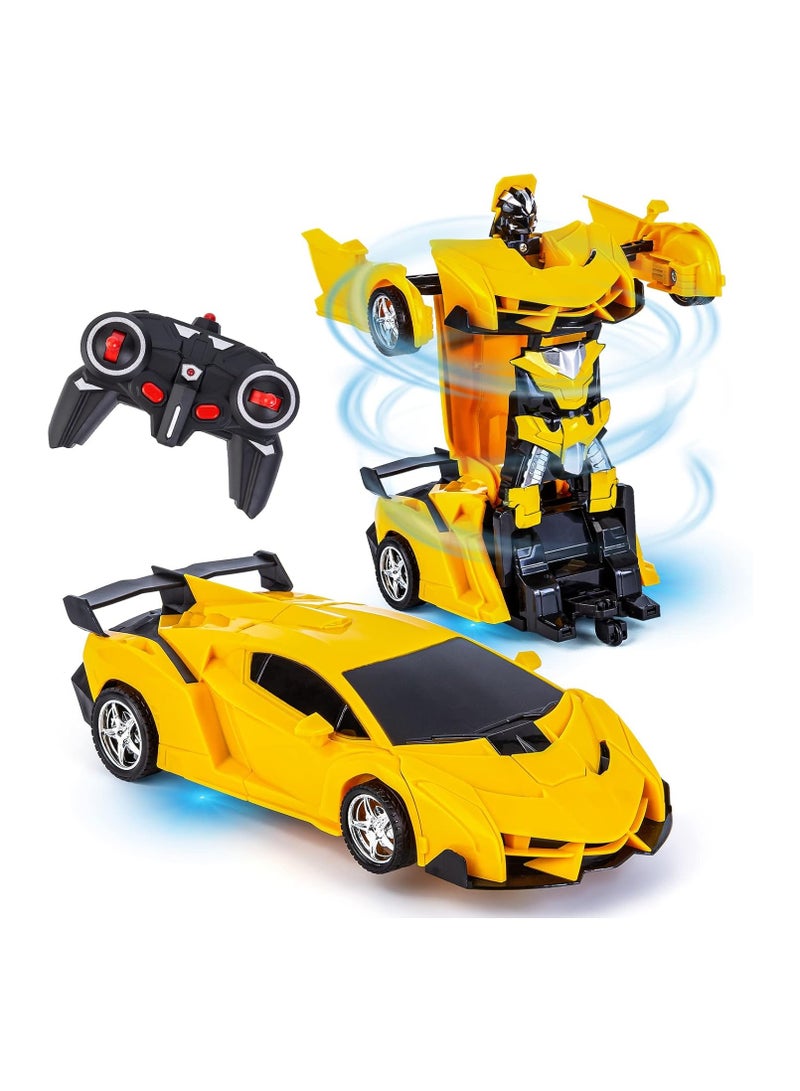 Kids Toys for Boy Girl Age 5-7,Deformation Robot Car Toys for Children Remote Control Transforming Robot Cars for Kids 8-13 Year Old Best Birthday Xmas Gift for Boys RC Racing Car Toys for Kid