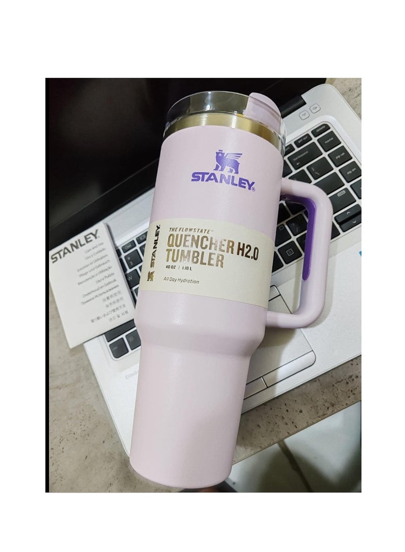 STANLEY The Quencher H2.0 FlowState Tumbler (Soft Matte) | 40 OZ Orchid