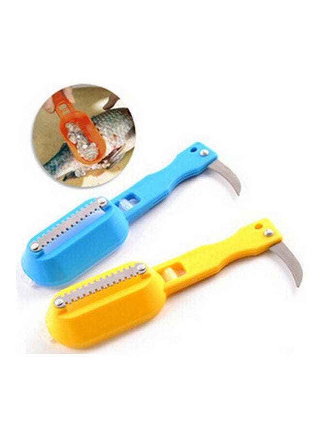 2-Piece Fish Scale Peelers Yellow/Blue