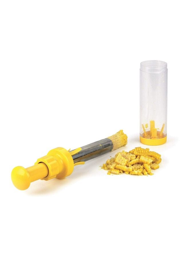 Plastic Corn Stripper Yellow/Clear 10.5x2.75inch