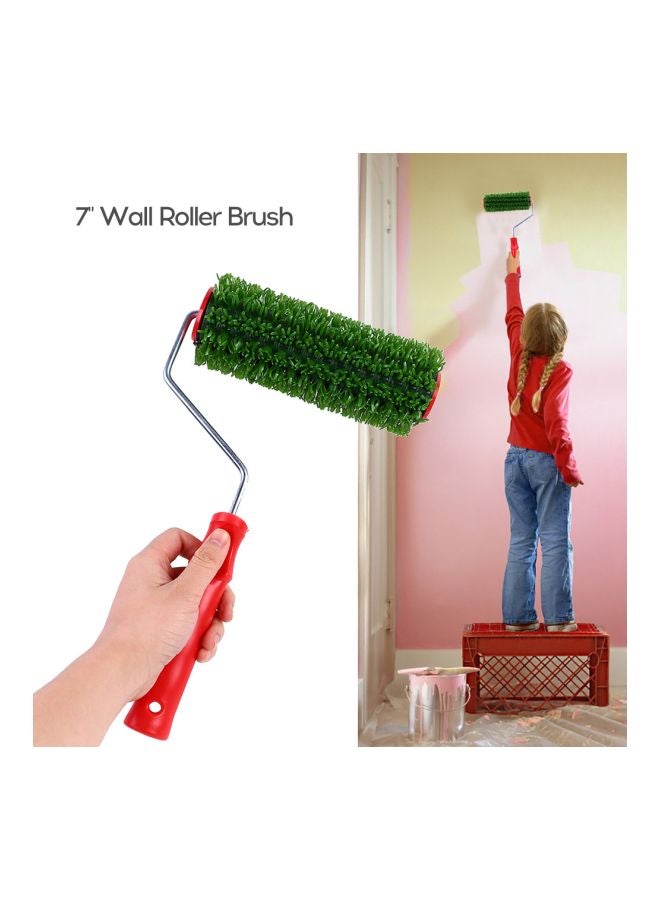 Grass Painting Brush Roller Red/Green 7inch