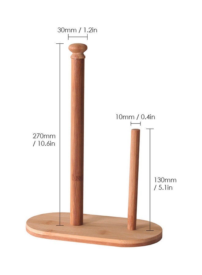 Kitchen Paper Towel Holder Brown