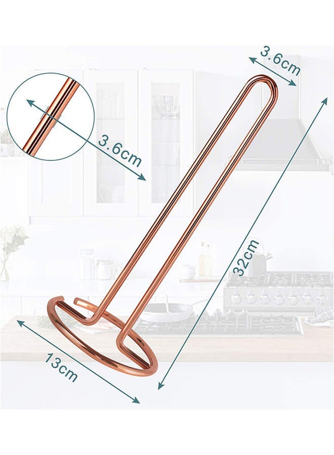 Kitchen Roll Holder Gold 13x32x3.6cm