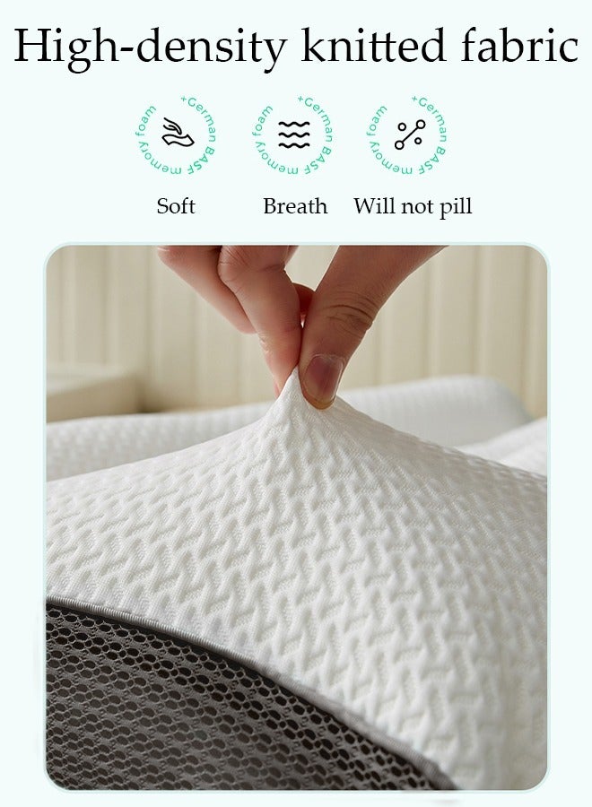 1PCS Comfort Ergonomic Pillow for Pain Relief Bed Pillow for Sleeping, Ergonomic Orthopedic Cervical for Neck and Shoulder Pain, Side Back Stomach Sleeper