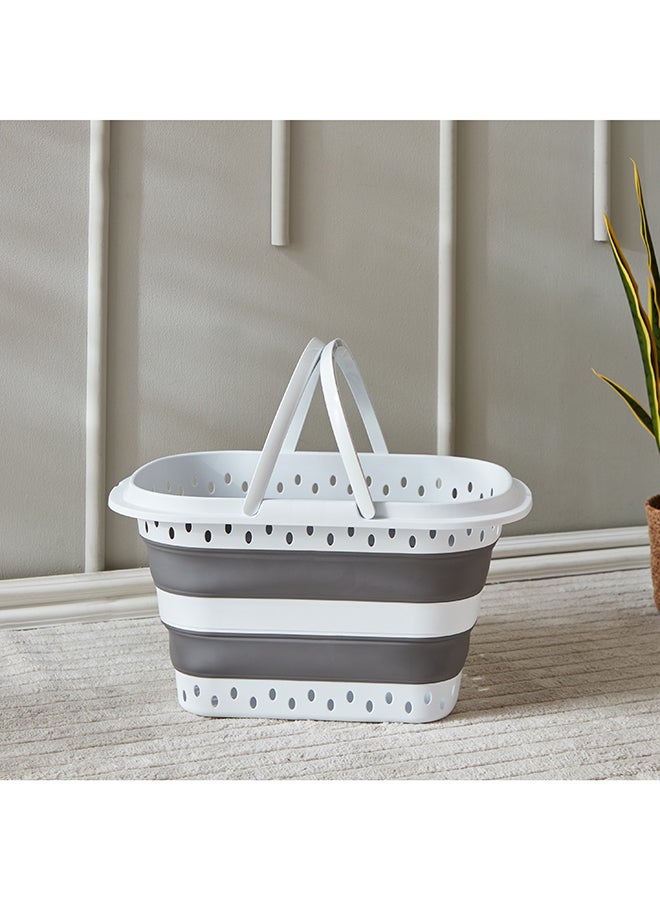 Collapsible Space Saving Laundry Basket with Handles 32 L