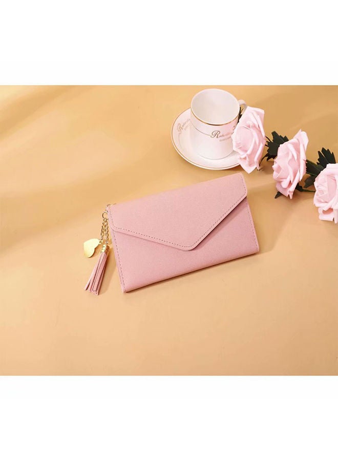 Sleek Lightweight Casual Wallet Pink