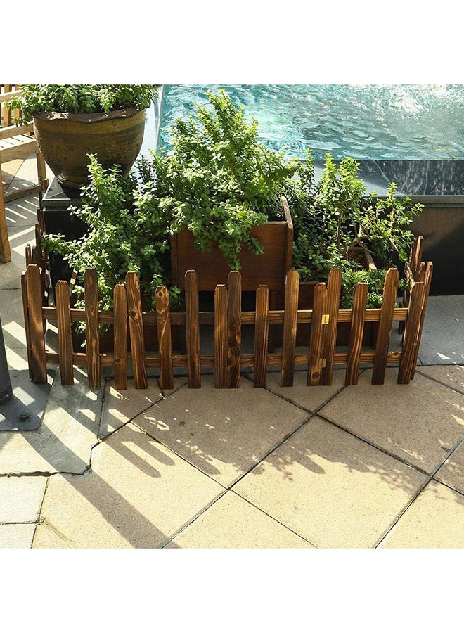 Home Taste Premium Wooden Decorative Stake Fence Diy Flowerbed Trellis Panels And Ornamental Yard Border Enhance Your Outdoor Space With Exquisite Wood Craftsmanship (Big 50Cm)