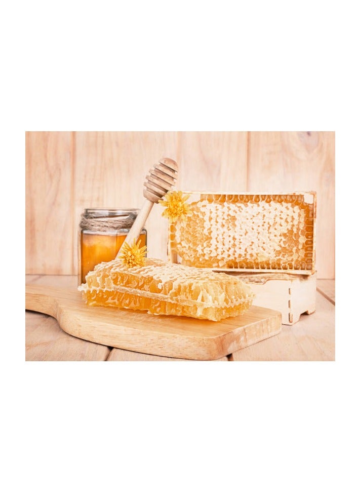 Honey Comb with Frame Fresh from the Farm 100% Organic and Natural 3.3kg