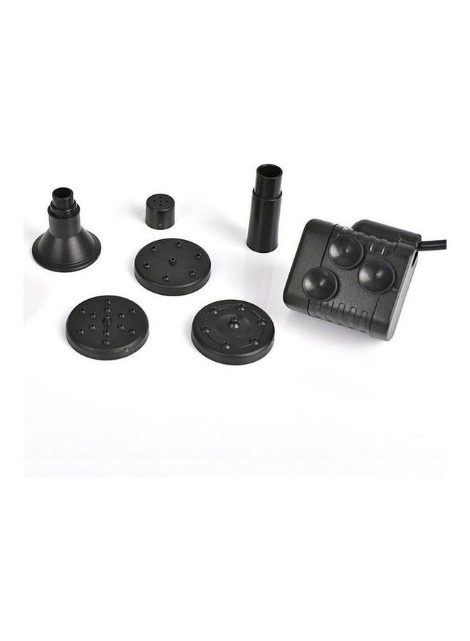 Solar Water Pump Pool Fountain Kit Black