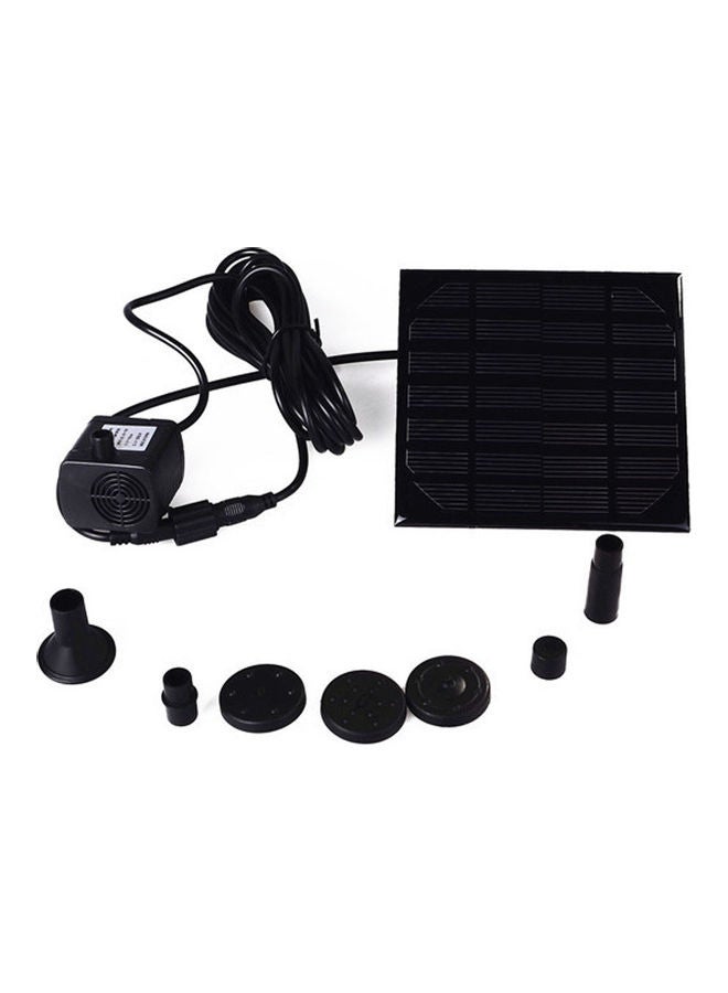 Solar Water Pump Pool Fountain Kit Black