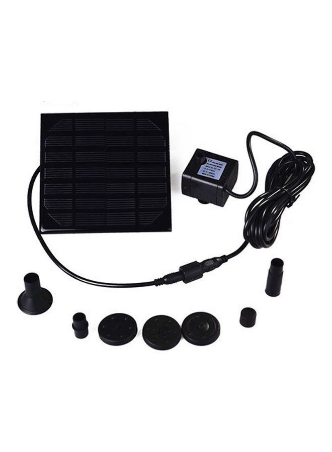 Solar Water Pump Pool Fountain Kit Black