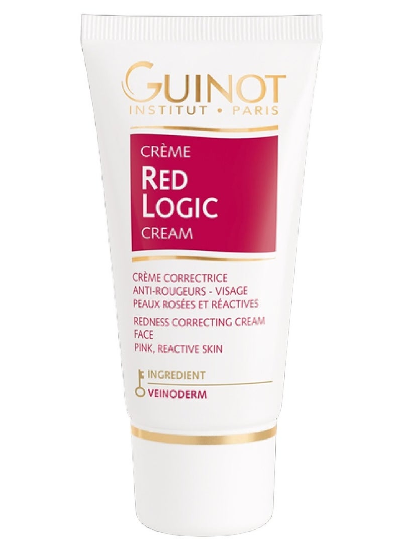 Red Logic Cream, Redness Correction Cream, Ideal For Reactive Skin, Soothes Skin, Reducing overheating & Feeling of Discomfort, 30ml