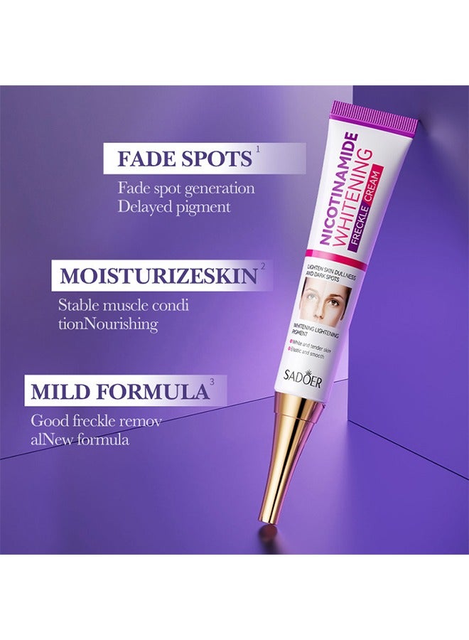 Nicotinamide Whitening Anti-Freckle Cream ， Face Moisturizing and Whitening Cream for Dark Spots Anti Aging Spots Sun Spots and Freckle Removing 20g