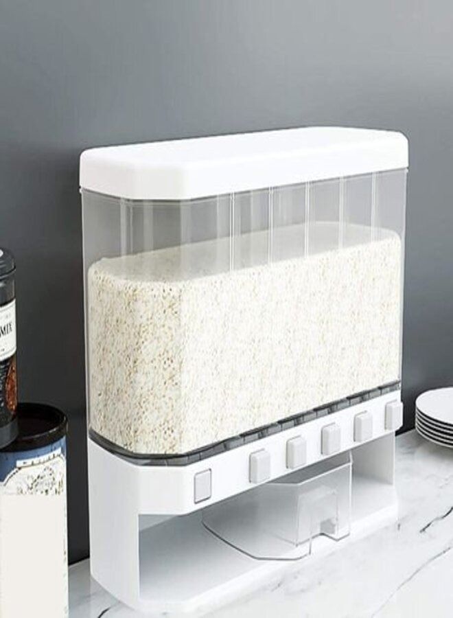 Multiple 6 in 1 Dispenser For Grains & Cereals - Dry food storage system