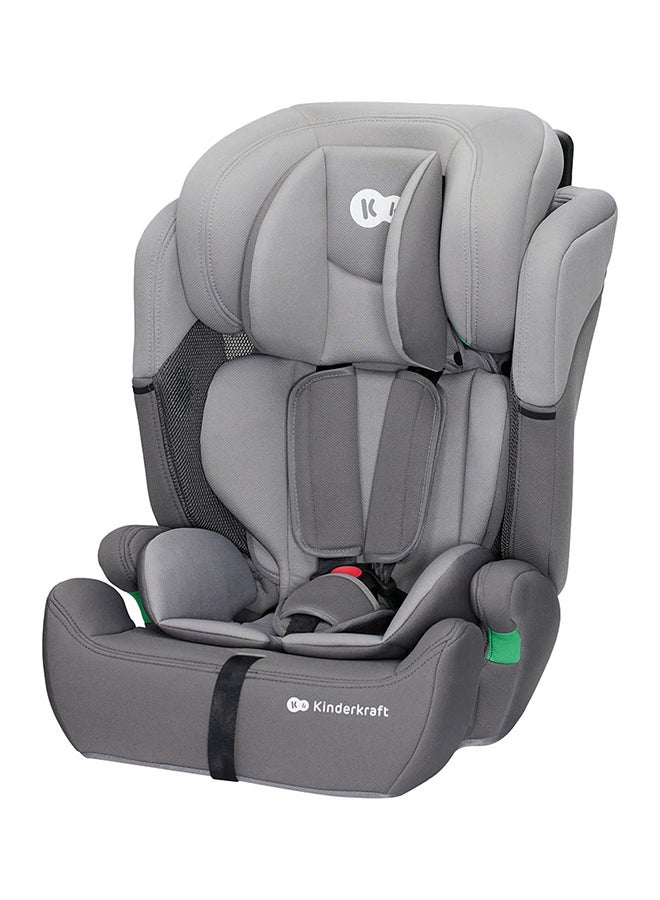 Car Seat Comfort Up, I - Size Booster Child Seat, With 5 Point Harness, Adjustable Headrest, For Toddlers , Infant, Group 1/2/3, 9 - 36 Kg, Up To 12 Years, Grey