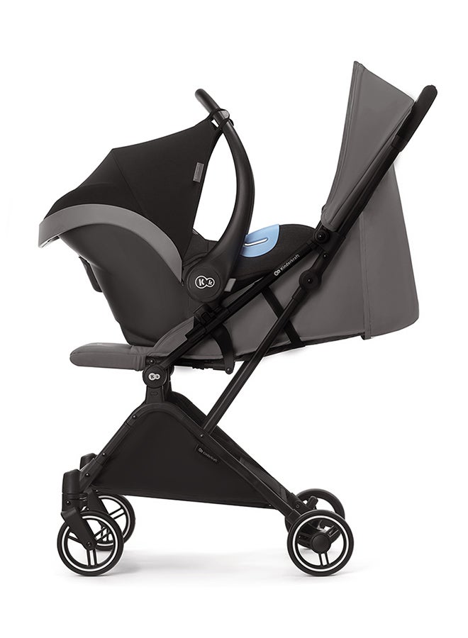 2 in1 Indy2 Lightweight Stroller With Mink Car Seat - Cozy Grey