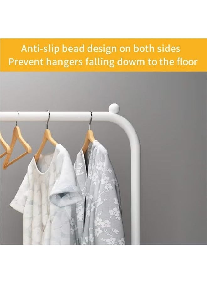 Multifunctional hanger coat rack family bedroom storage rack double pole plus base shoe rack white